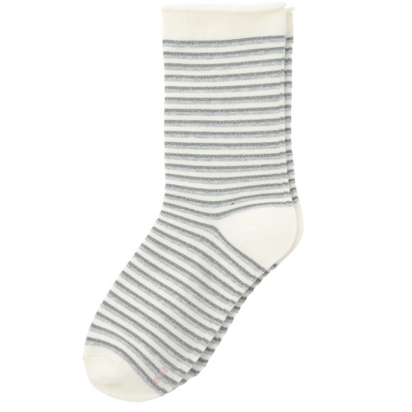 4 Paar Damen Socken mit Effektgarn