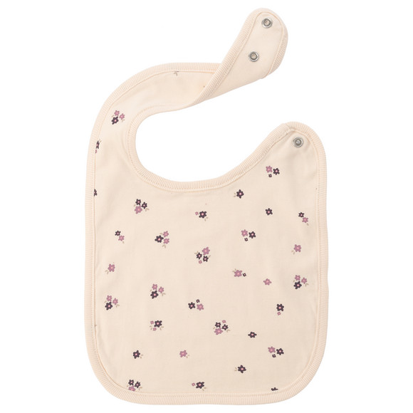 3 Baby Lätzchen mit Blumen-Motiven