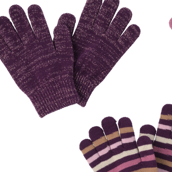 Set van 3 paar meisjeshandschoenen