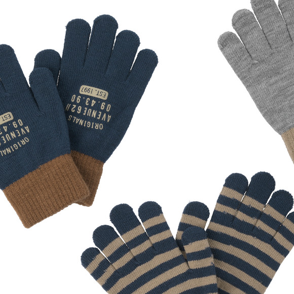 Set van 3 paar jongenshandschoenen