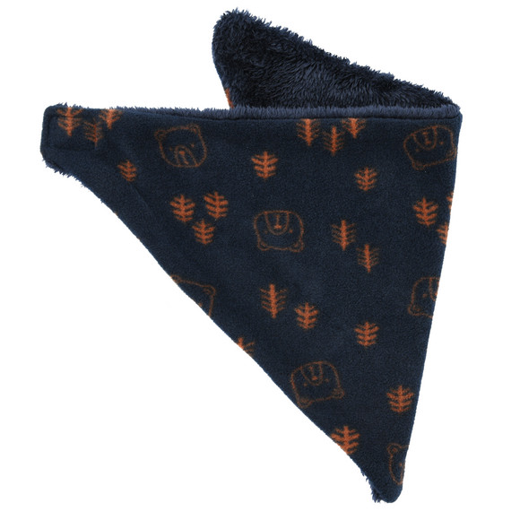 Baby fleece bandana met pluche voering