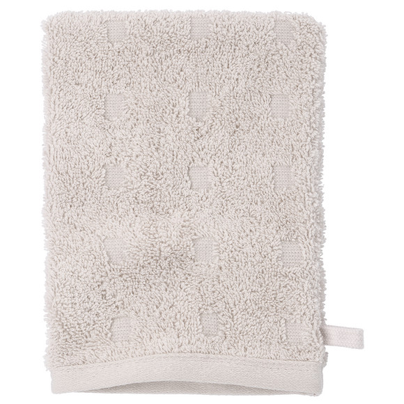 Waschhandschuh mit grafischer Struktur