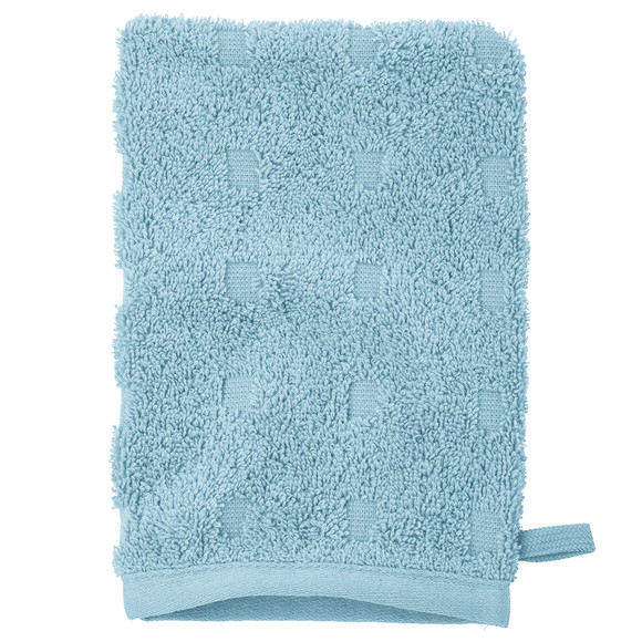 Waschhandschuh mit grafischer Struktur