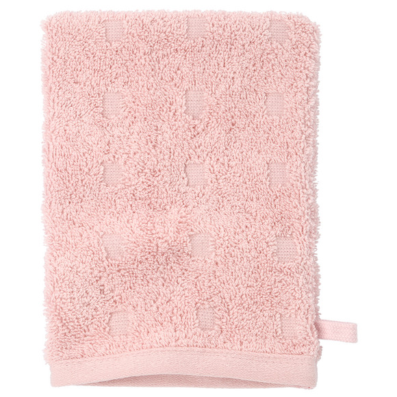 Waschhandschuh mit grafischer Struktur