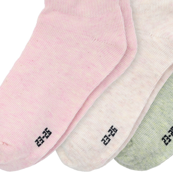 3 Paar Mädchen Sneaker-Socken meliert