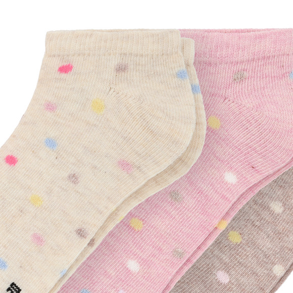 3 Paar Mädchen Sneaker-Socken mit Punkten