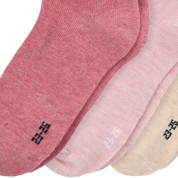 3 Paar Mädchen Sneaker-Socken meliert