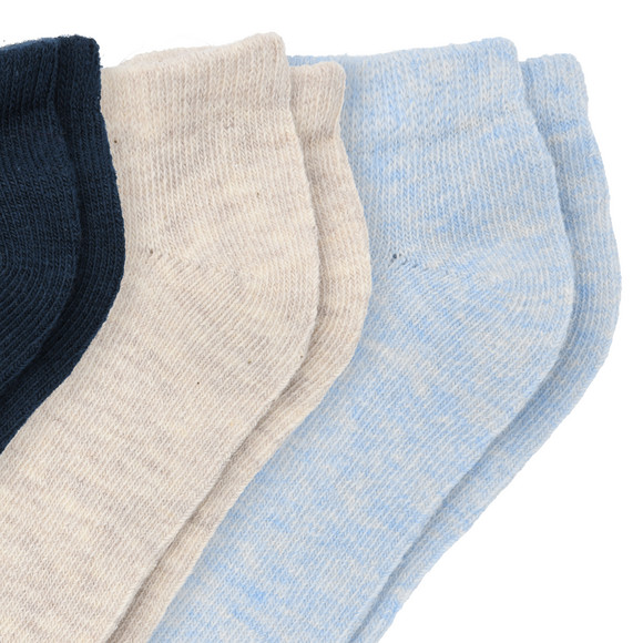 3 Paar Jungen Sneaker-Socken unifarben