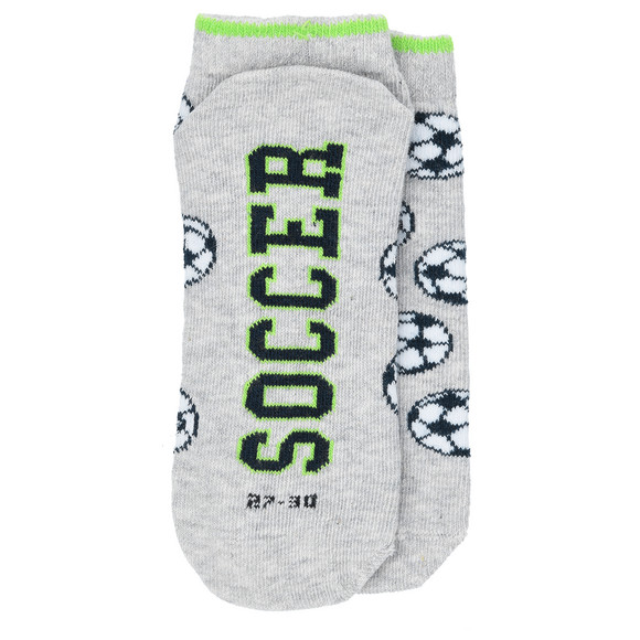 3 Paar Jungen Sneaker-Socken im Fußball-Look
