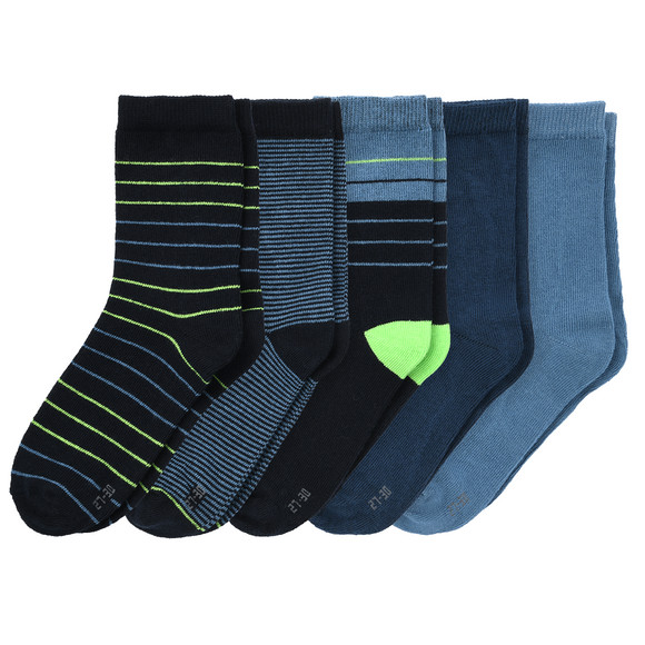 5 Paar Jungen Socken mit Bio-Baumwolle