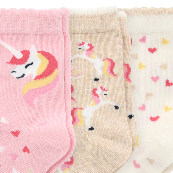 3 Paar Mädchen Socken mit Bio-Baumwolle