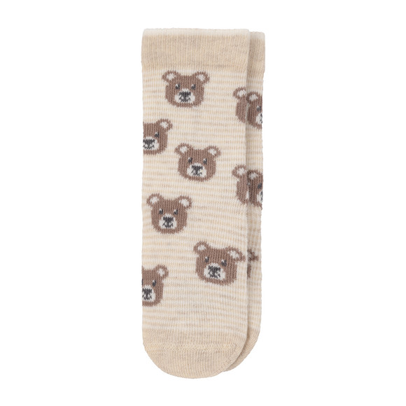3 Paar Baby Socken mit Bären-Motiven