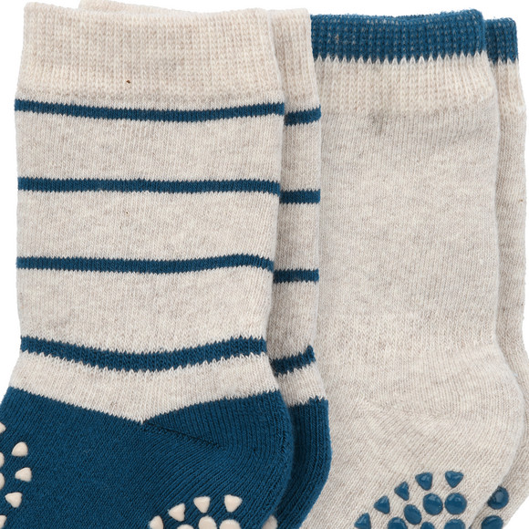 2 Paar Baby Krabbelsocken aus Frottee