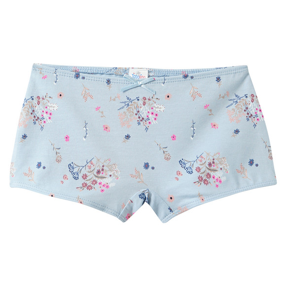 3 Mädchen Pantys mit floralem Dessin