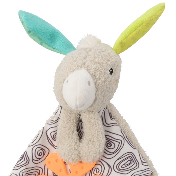 Babyknuffeldoekje in ezelontwerp