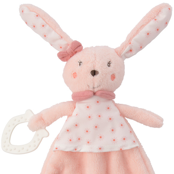 Babyknuffeldoekje in konijnontwerp