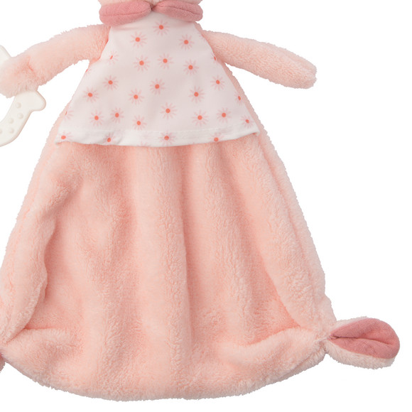 Babyknuffeldoekje in konijnontwerp