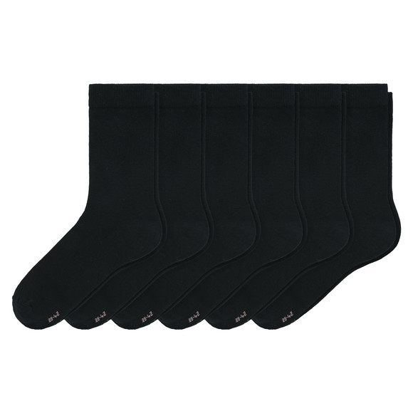 6 Paar Damen Socken unifarben
