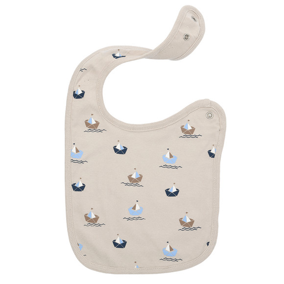 3 Baby Lätzchen mit Segelboot-Motiven