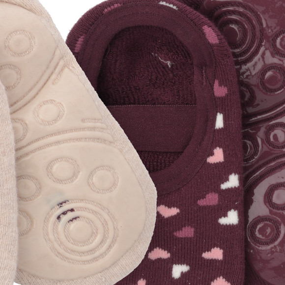 2 Paar Mädchen Stoppersocken mit Gummizug