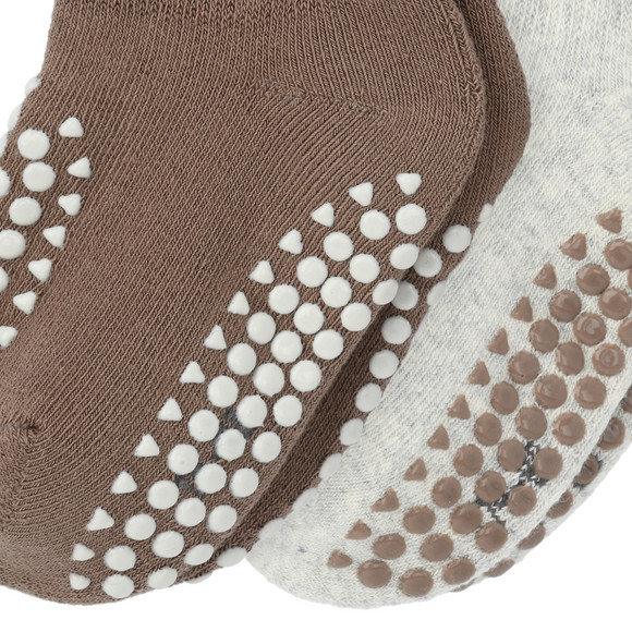 2 Paar Baby Krabbelsocken aus Frottee