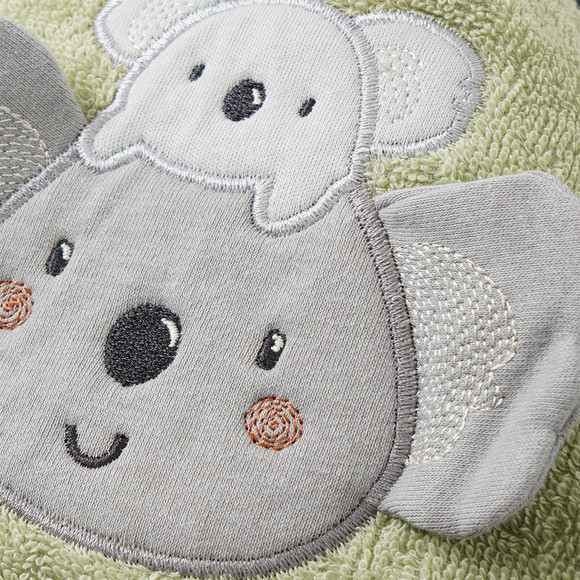 Baby Bademantel mit Koala-Applikation
