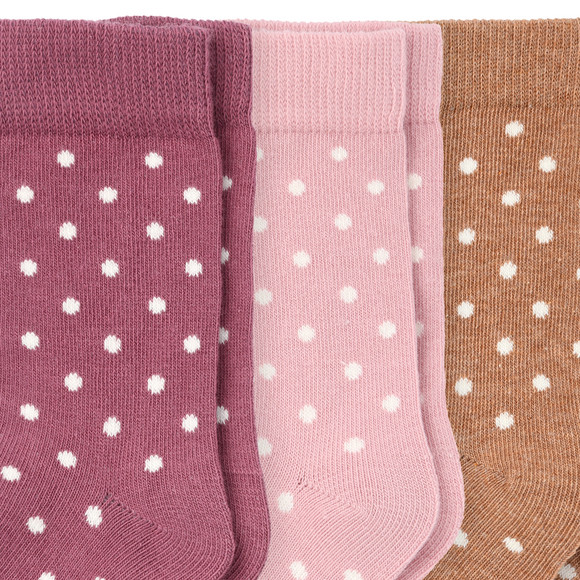 5 Paar Mädchen Socken mit Punkten