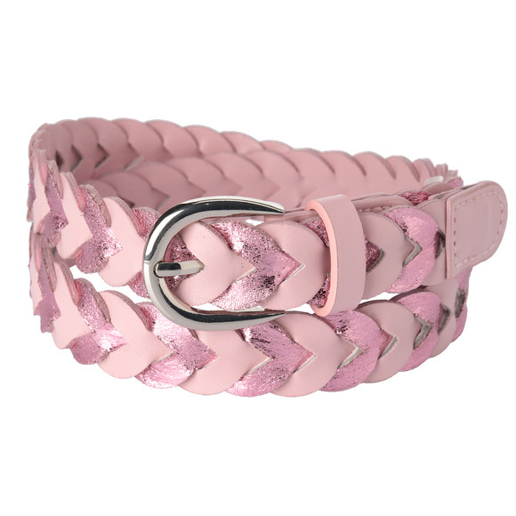 Mädchen Gürtel aus Kunstleder rosa