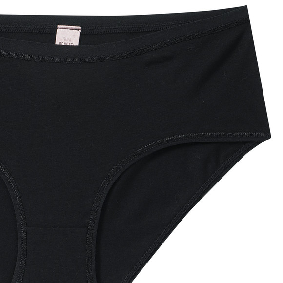 4 damesslipjes in effen kleuren