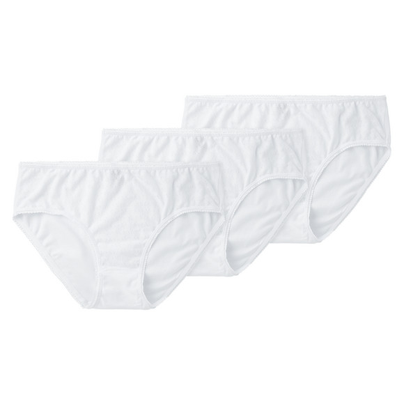 3 Damen Slips mit Mäusezähnchen-Spitze