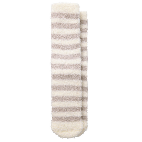 1 Paar Damen Kuschelsocken mit Streifen
