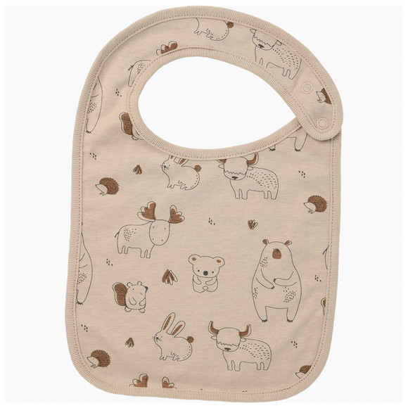 3 Baby Lätzchen mit Tier-Motiven