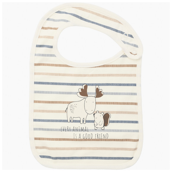 3 Baby Lätzchen mit Tier-Motiven