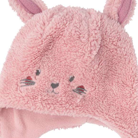 Baby Mütze mit Plüsch