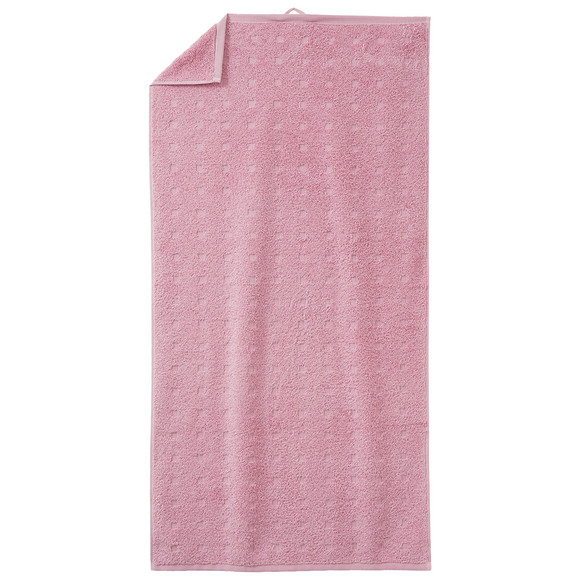 Handtuch mit grafischer Struktur rosa
