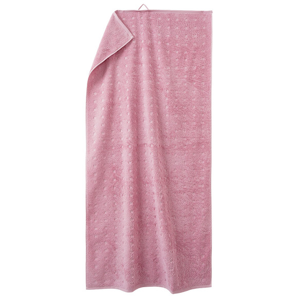 Duschtuch mit grafischer Struktur rosa