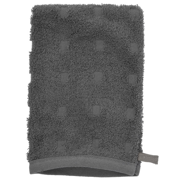 Waschhandschuh mit grafischer Struktur