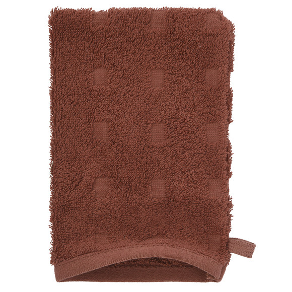 Waschhandschuh mit grafischer Struktur