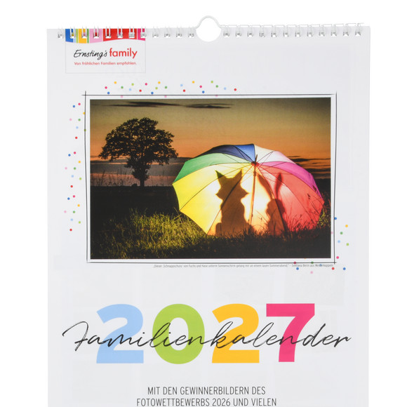 Familienkalender 2027 mit Fotos