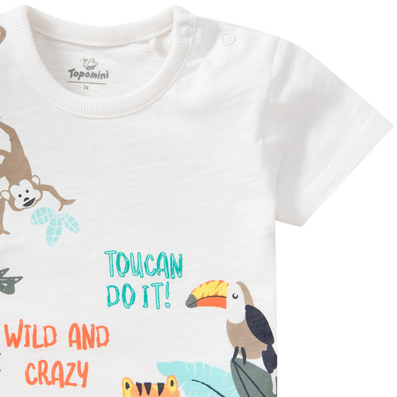 Baby T-Shirt mit Dschungel-Motiv
