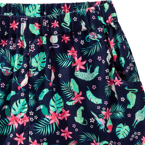 Mädchen Shorts mit Tropical-Allover