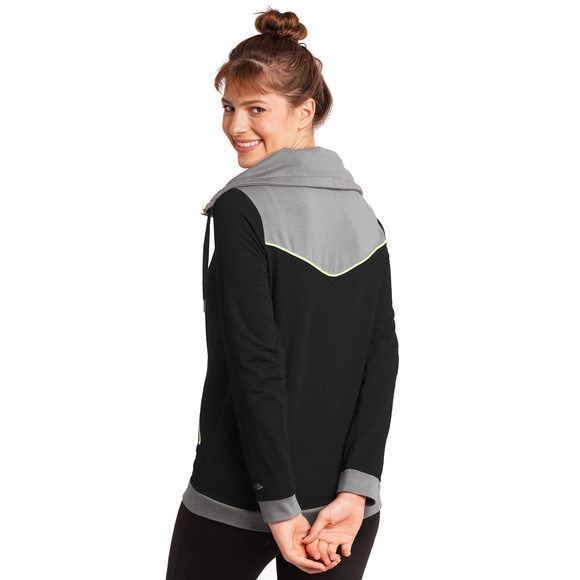 Damen Sport Sweatjacke mit großem Stehkragen | Ernsting's family Damen Sport Sweatjacke mit großem Stehkragen | Ernsting's family