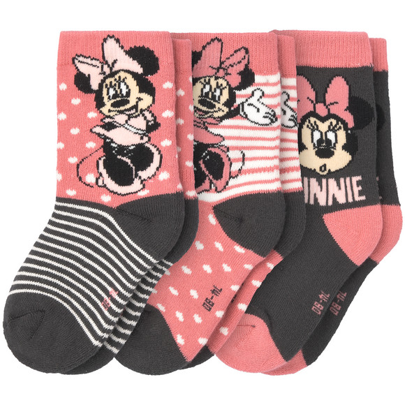 3 Paar Minnie Maus Socken