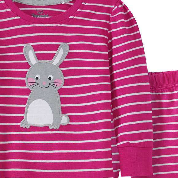 Baby Schlafanzug mit Häschen-Applikation