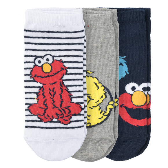 3 Paar Sesamstraße Sneaker-Socken