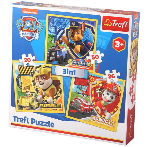 3 in 1 PAW Patrol Puzzle