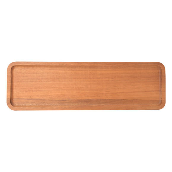 Längliches Deko-Tablett aus Holz