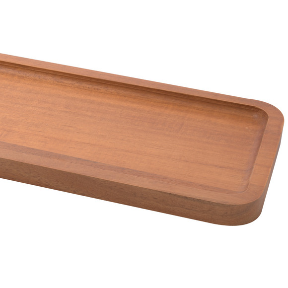 Längliches Deko-Tablett aus Holz