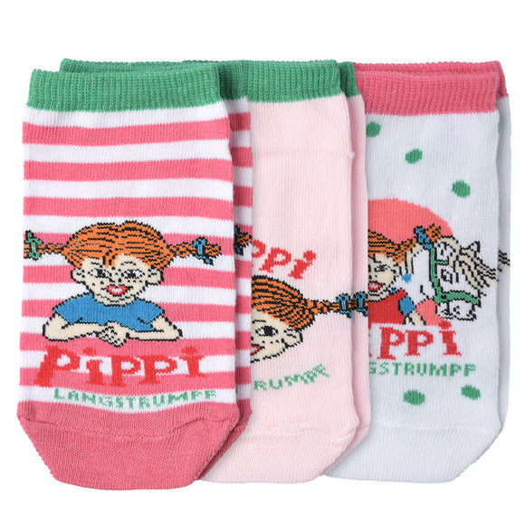 3 Paar Pippi Langstrumpf Sneaker-Socken