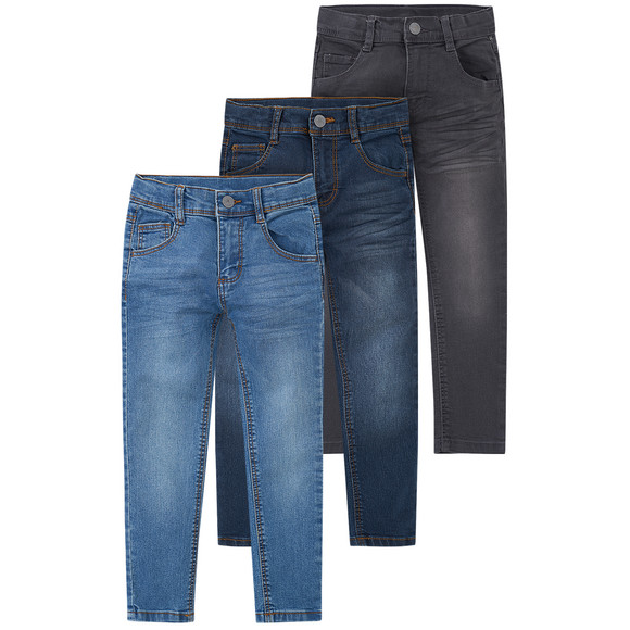 3 Jungen Skinny-Jeans mit verstellbarem Bund